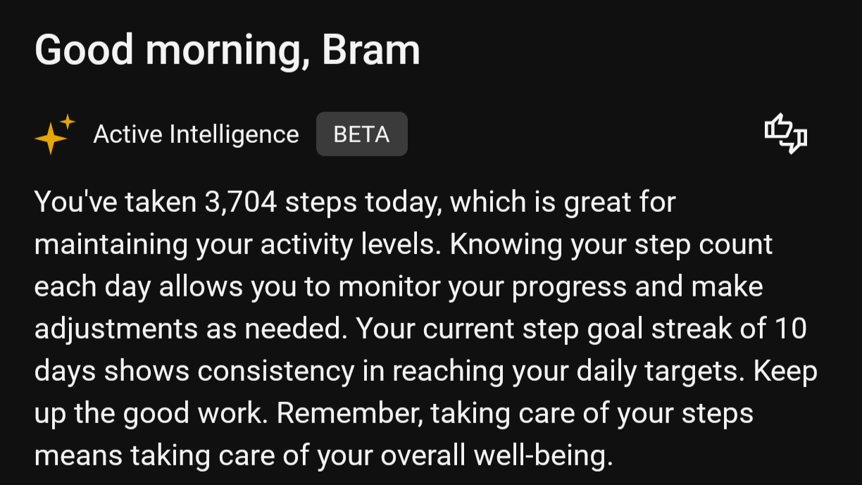 Garmin Active Intelligence