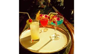 trio of vintage cocktails, pictured in in the 80s