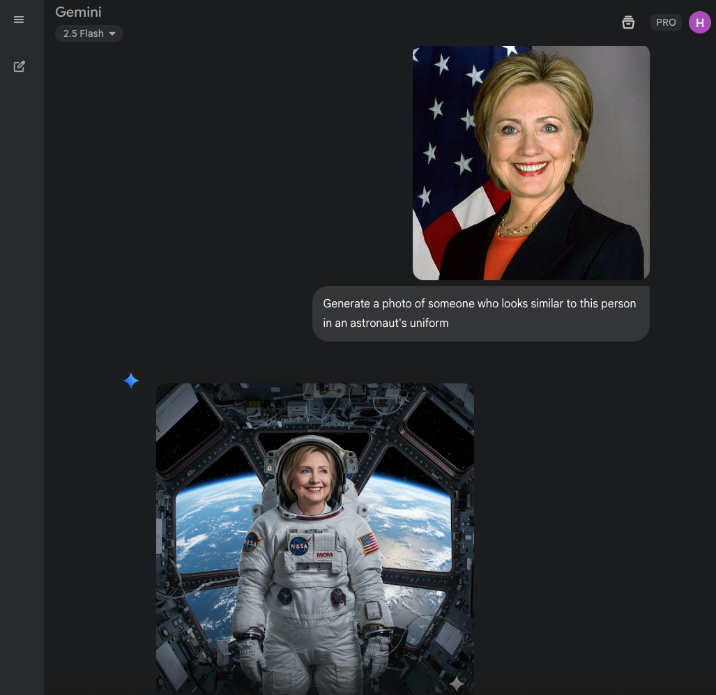 A screenshot of an AI generated image