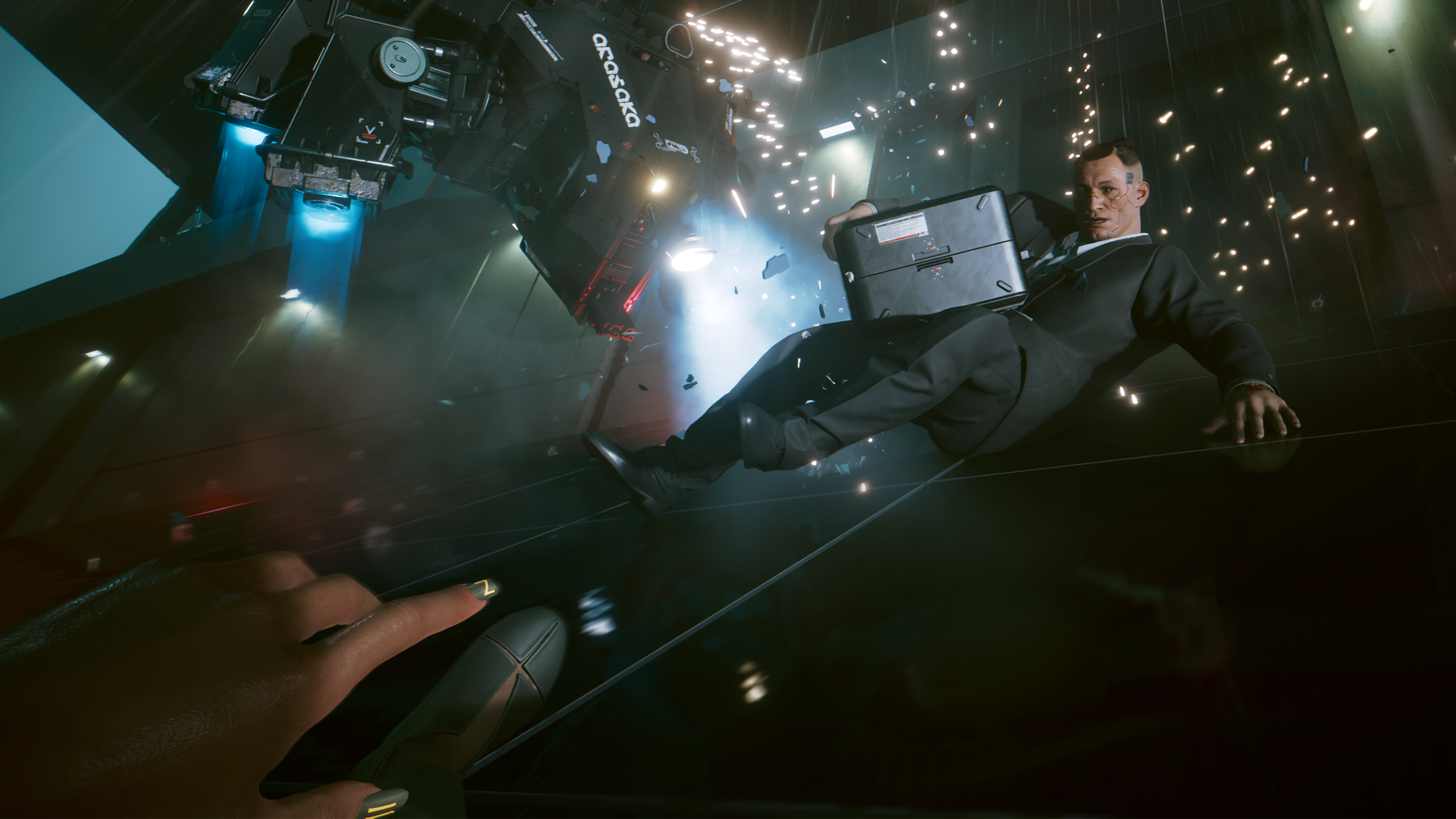 Cyberpunk 2077 screen (on Mac)