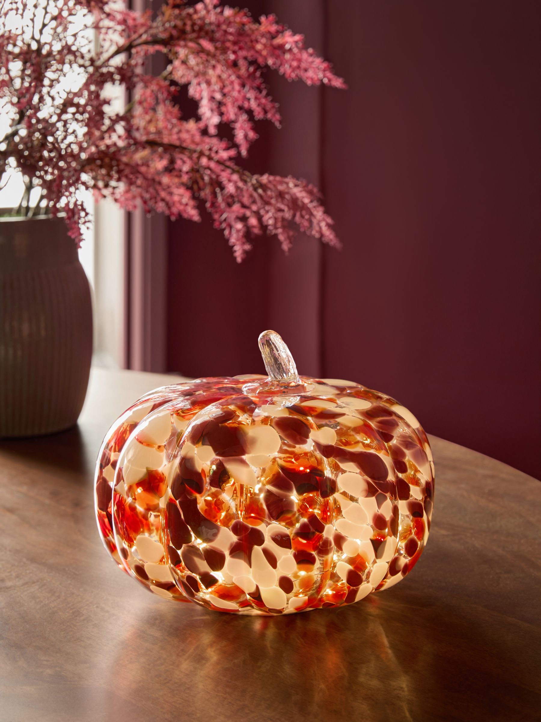 Berry Pink Pumpkin Feature Light