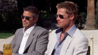 George Clooney and Brad Pitt in Ocean's Eleven