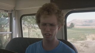 Jon Heder as Napoleon on the bus in Napoleon Dynamite