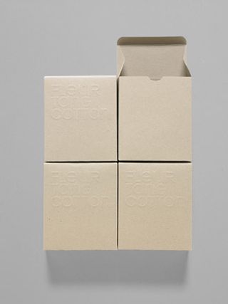 Homework's minimalist packaging for organic label