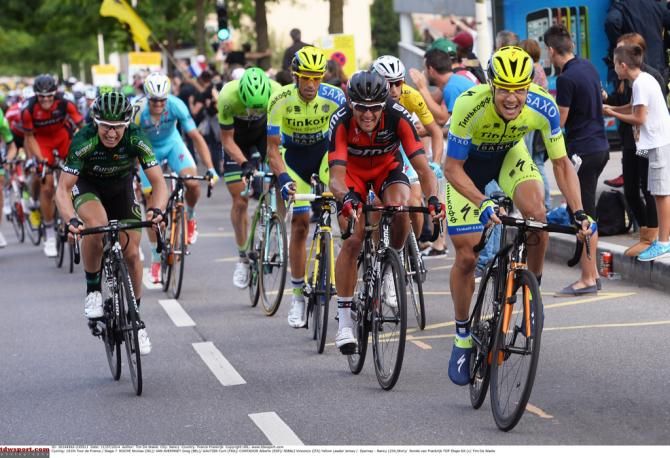 Nico Roche (Tinkoff-Saxo) and Cyril Gautier (Europcar)