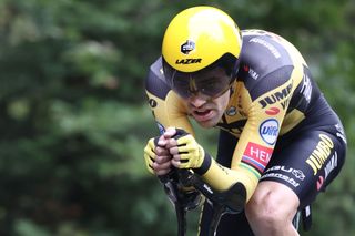 Jumbo-Visma’s Tom Dumoulin races to second place in the Planche des Belles Filles time trial on stage 20 of the 2020 Tour de France