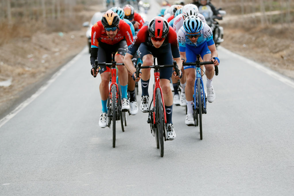 BAZA SPAIN FEBRUARY 19 Carlos Rodriguez Cano of Spain and Team INEOS Grenadiers competes in the breakaway during the 68th Vuelta A Andalucia Ruta Del Sol 2022 Stage 4 a 167km stage from Cllar Vega to Baza 836m 68RdS on February 19 2022 in Baza Spain Photo by Bas CzerwinskiGetty Images