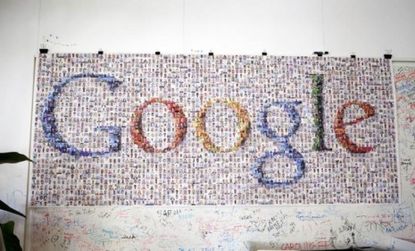 A poster at Google HQ