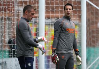 Rangers keeper Allan McGregor (left) has faced competition for his place from Jon McLaughlin this season