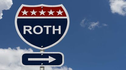 highway sign that reads "roth"