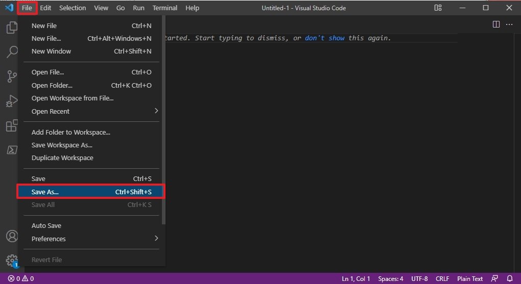 VS Code create new ps1 file