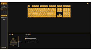 The Duckyhub.io webpage with options to configure the Ducky One X.