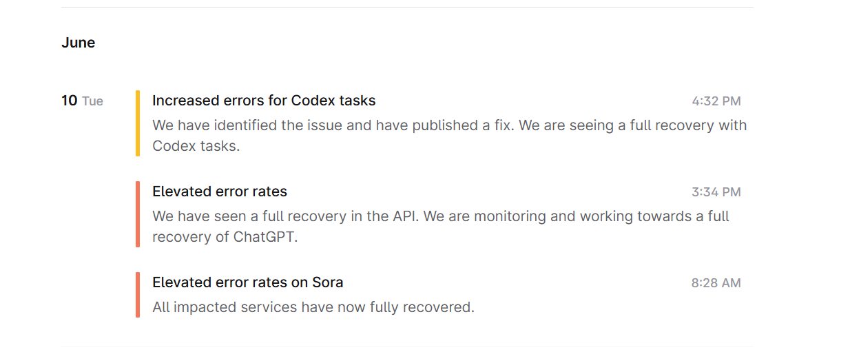 OpenAI status