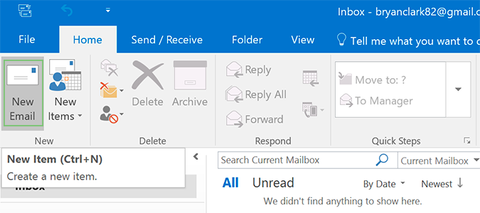 outlook quick steps forward email send immediately