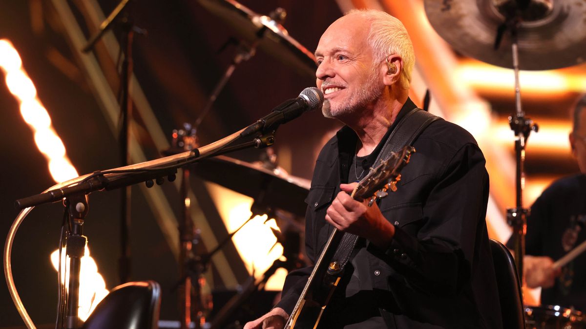 Peter Frampton performs onstage during the 2024 Rock &amp; Roll Hall Of Fame Induction Ceremony