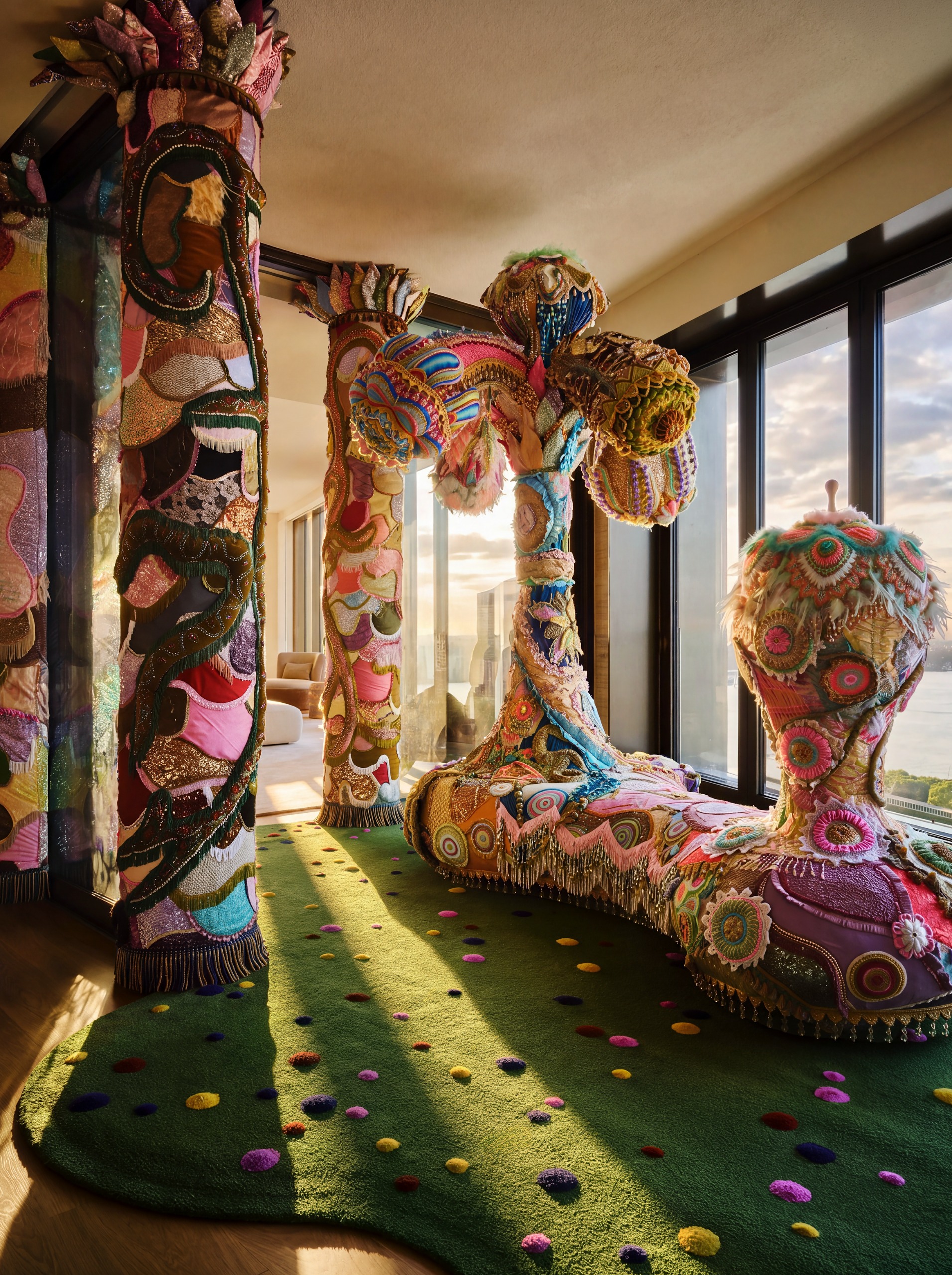 Interior of ambassador Randi Charno Levine apartment in Manhattan, designed by Kelly Behun