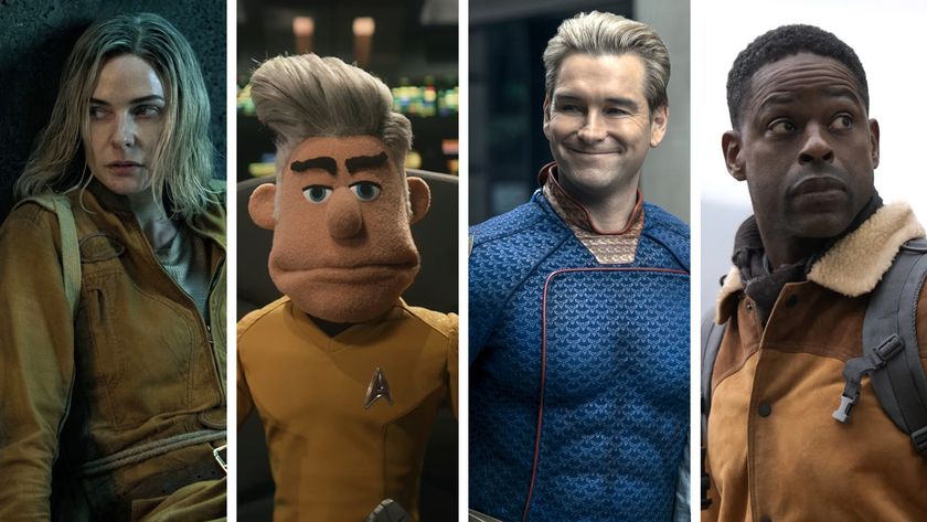 Split image showing four upcoming sci-fi shows in 2026 (L - R): Silo, Star Trek: Strange New Worlds, The Boys, and Paradise.