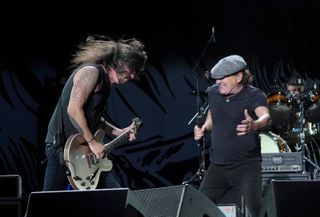 Brian Johnson and Dave Grohl
