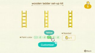 Animal Crossing New Horizons Wooden Ladder Set-up Kit