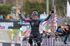 Lizzy Gunsalus wins the under-23 US cyclocross title in Louisville in 2023