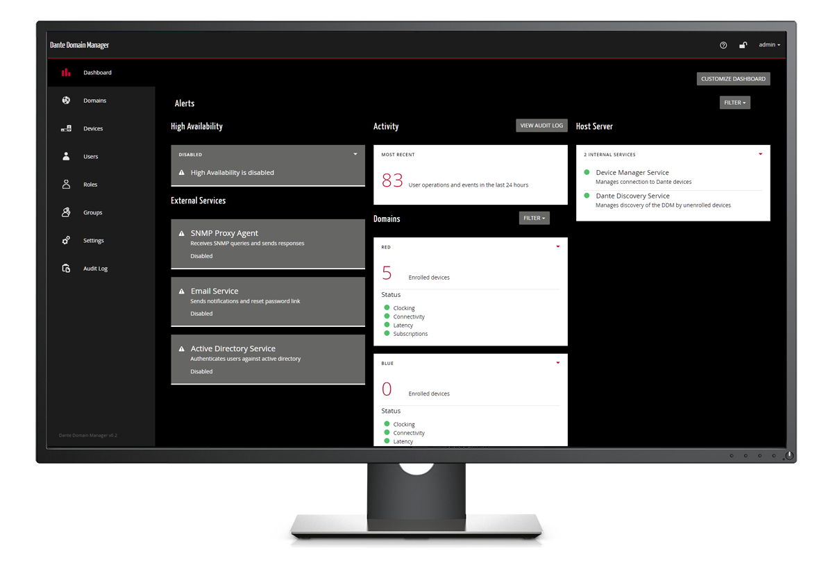 Audinate Releases Dante Domain Manager Update