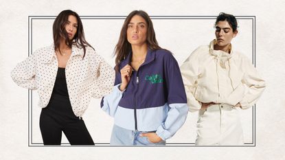 models wearing sporty jackets