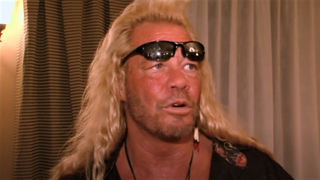 Duane Chapman in hotel room in Dog the Bounty Hunter