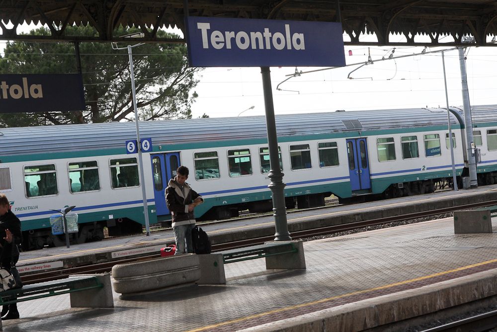 The Terontola train station where Gino Bartali would stop during training