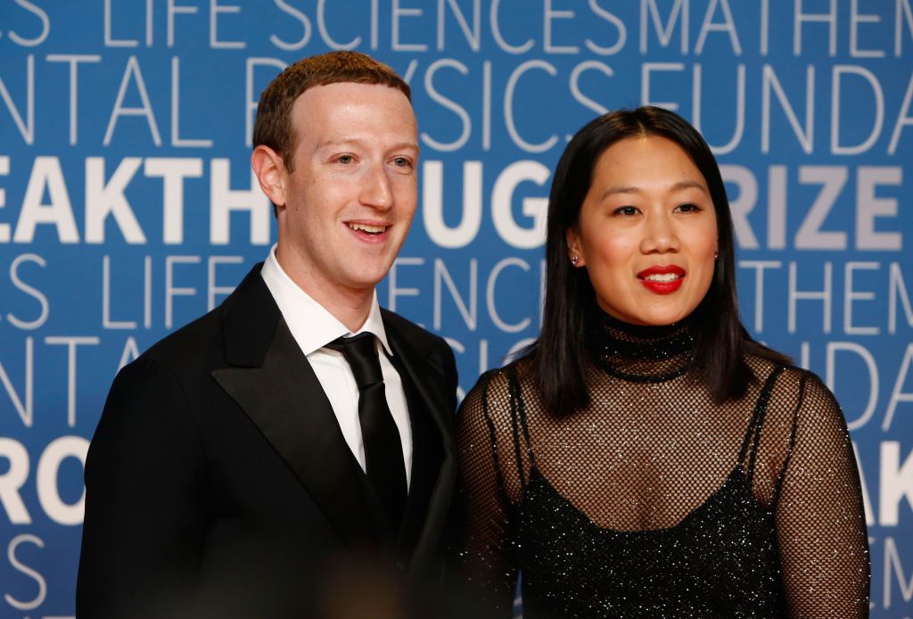 Mark Zuckerberg and Priscilla Chan.