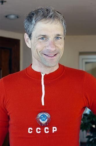 John Beckman got one of his antique jerseys out for the last day of riding.
