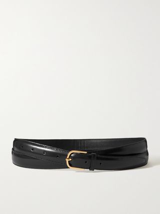 Glossed-Leather Belt