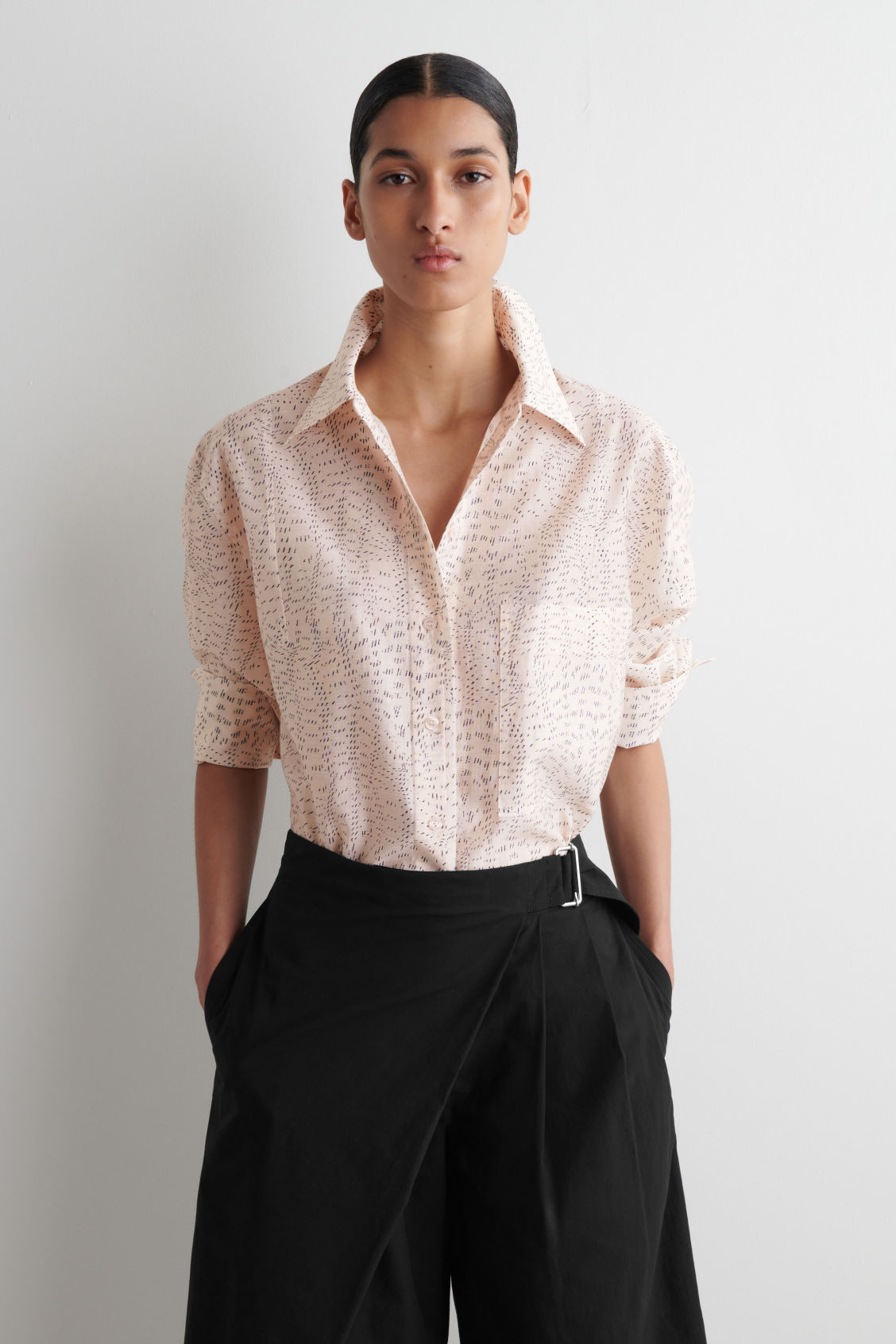 Printed Fluid Shirt