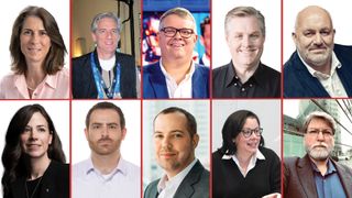 Top row from left: Madeleine Noland, David Mazza, Aaron LaBerge, Grant Petty, Werner Vogels (markralston/Getty Images). Bottom row from left: Poppy Crum, PhD, Joe Inzerillo, Brinton Miller, Lisa Pedroso and John Mailhot.