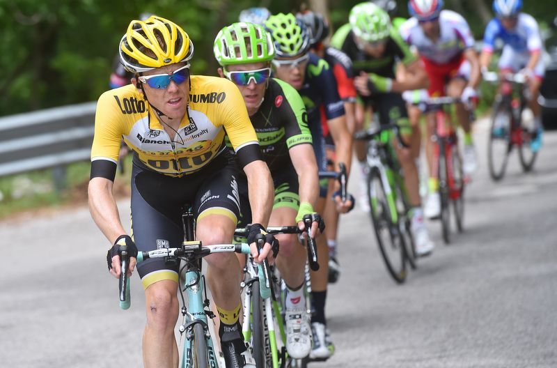Stephen Kruijswijk (LottoNL-Jumbo) in the break