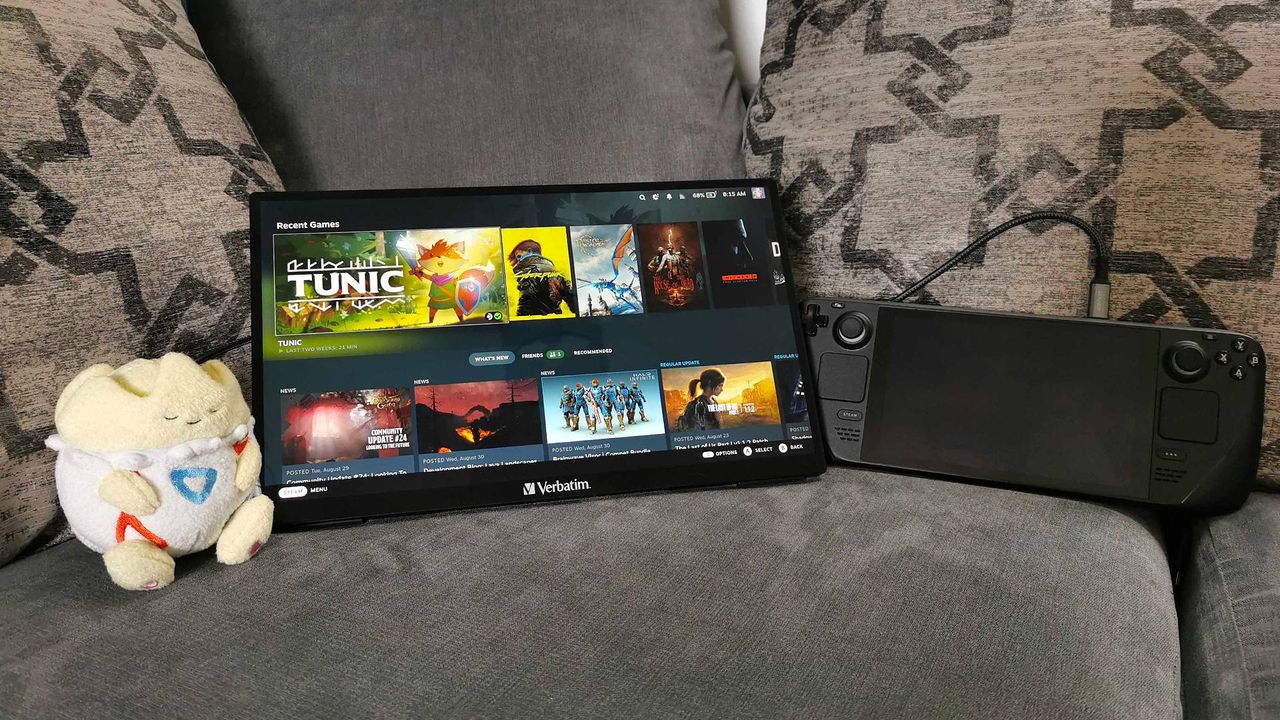 verbatim portable touchscreen monitor