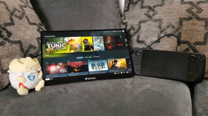 verbatim portable touchscreen monitor
