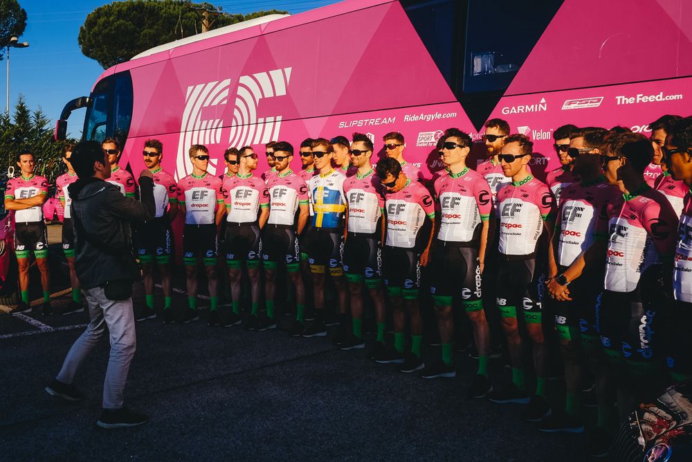 EF Education First-Drapac pose for their official team photo