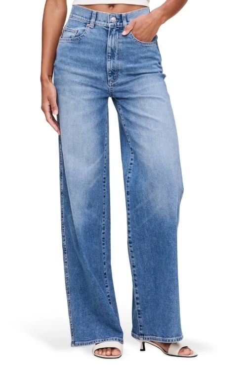 Hepburn High Waist Wide Leg Jeans