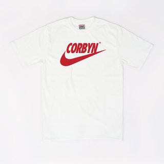 Corbyn swoosh t-shirt, by Bristol Street War