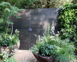 large containers at Chelsea Flower Show 2021