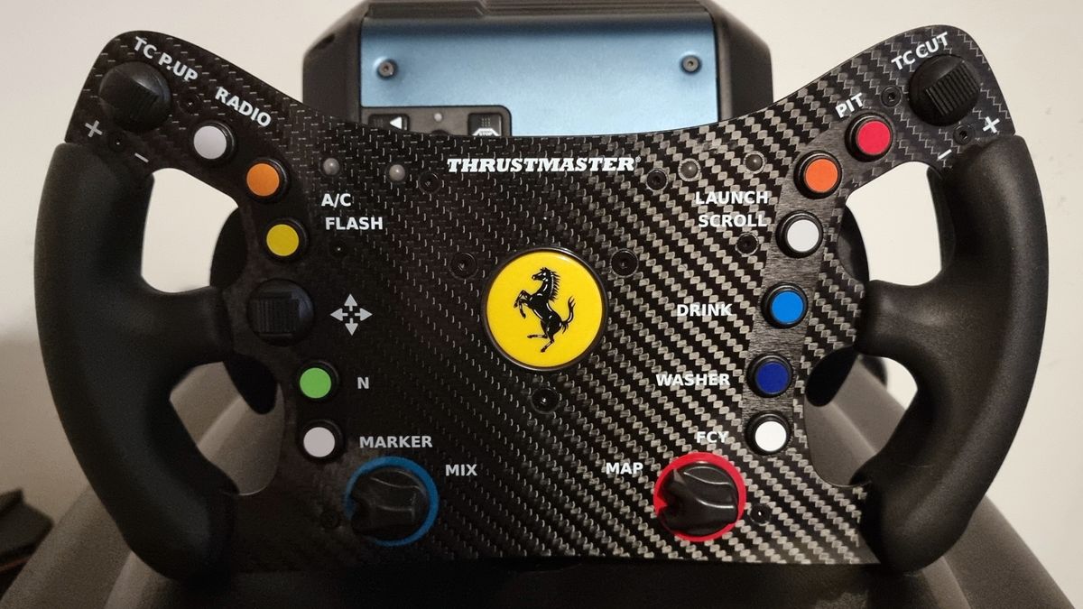 Thrustmaster Ferrari 488 GT3 racing wheel review - kicks like a horse ...