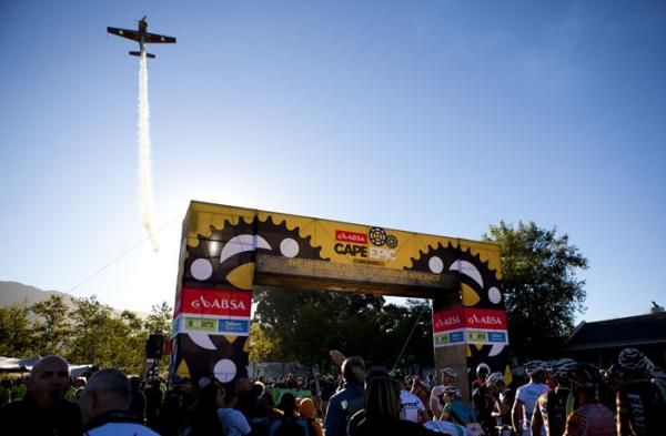 Red Bull Pilot gives a show during the final stage
