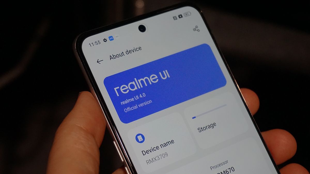 Realme GT 3 hands-on software