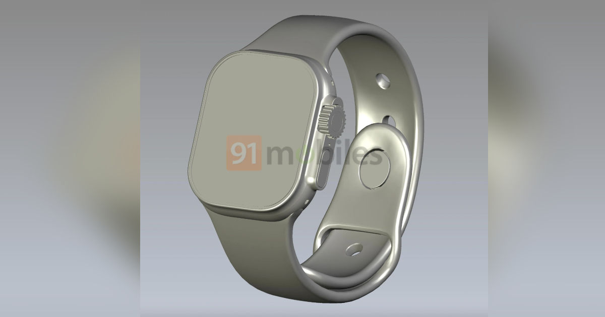 Apple Watch Pro CAD Render