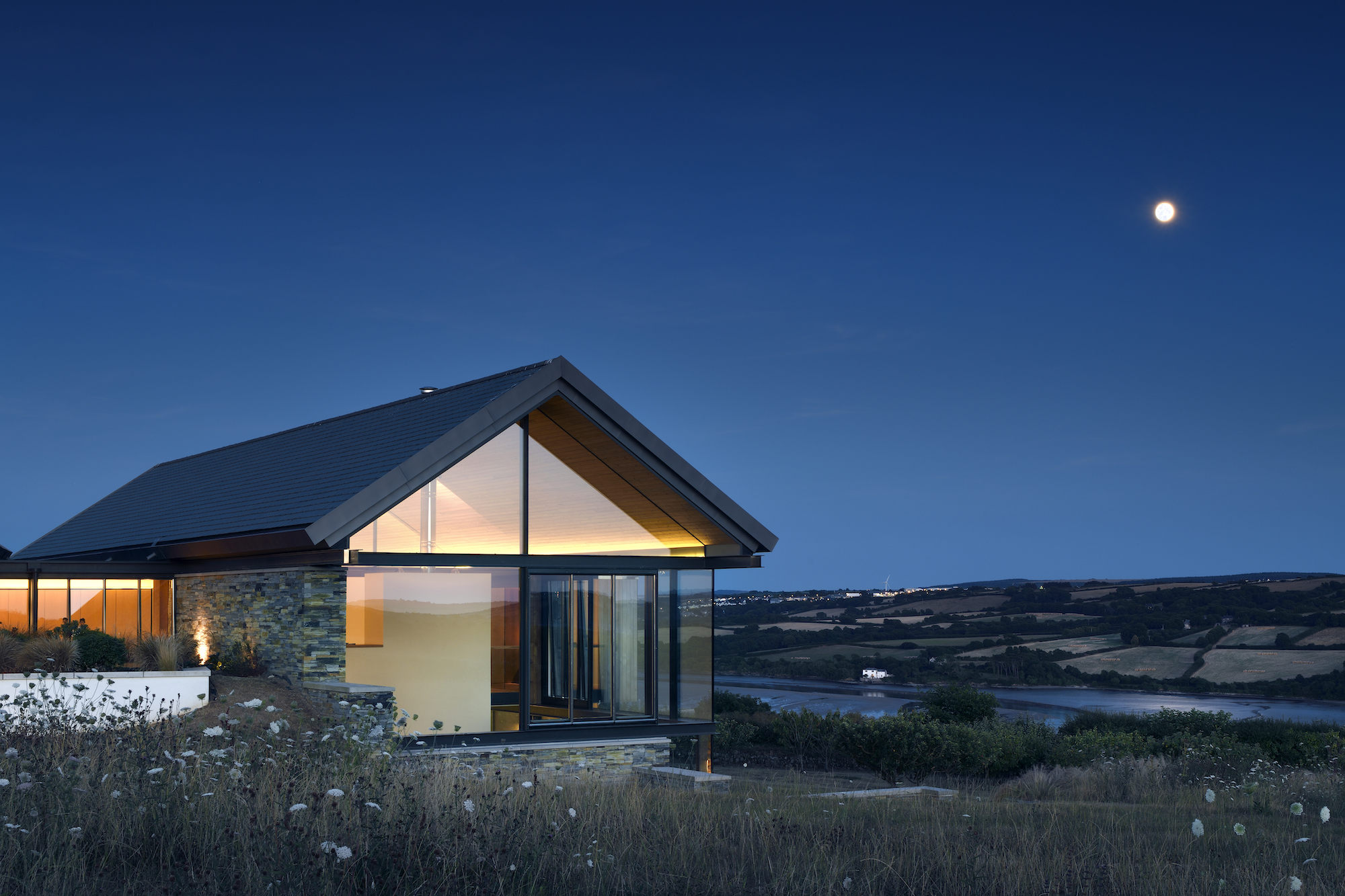 single storey self build with vaulted gable roof