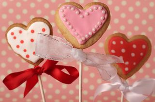 Valentine’s cookie lollies
