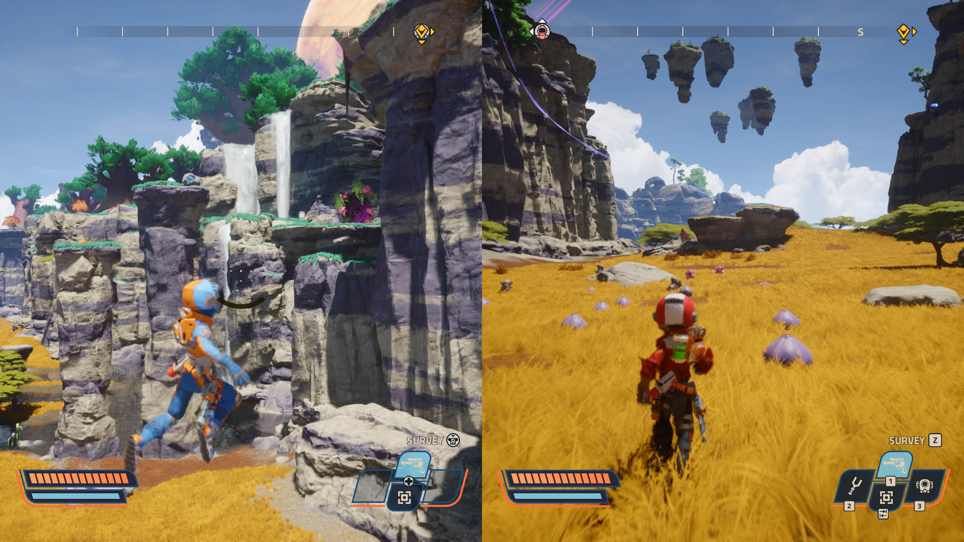 C-op gameplay in Revenge of the Savage Planet