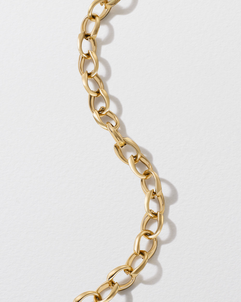 Gold Hidden Hearts Puffy Chain Bracelet - Yellow Gold