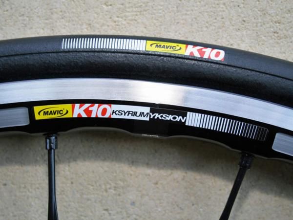 Mavic are launching their first wheel/tyre combo, the Ksyrium Yksion K10
