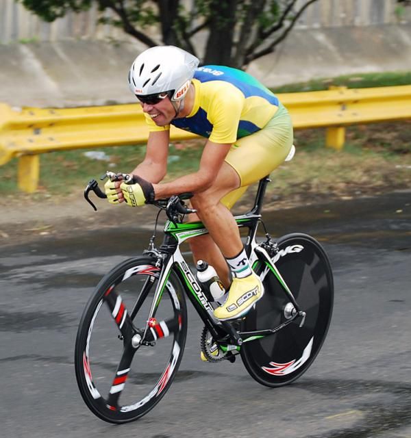 Luiz Tavarez (Brasil) took sixth in the men's time trial.
